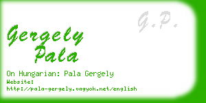 gergely pala business card